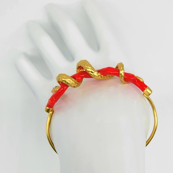 SOLD- Alexis Bittar Sea Snake in the Coral Reef Adjustable Cuff w/ - Picture 10 of 17